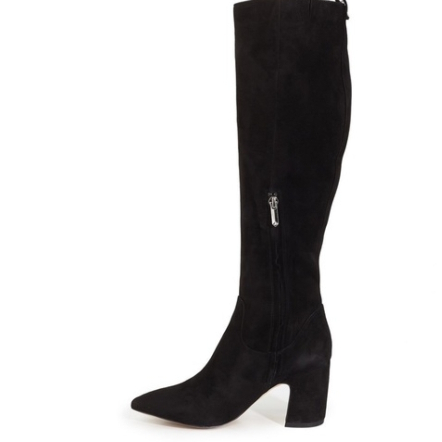 Sam Edelman Women's Black Suede Over-The-Knee Block Heel Boots Hai Size 8 — image 2 of 8
